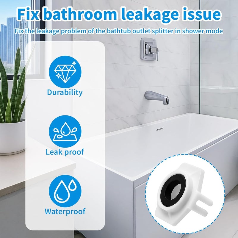 Pretwad 6 Sets 101237 Tub Spout Repair Kit - Moen-3800 Cup Seal & Diverter Gate Replacement Set for Plumbing Fixture & Faucet, 3800 Tub Spout Diverter Repair Kit for Bathtub/Shower Faucet - Image 4